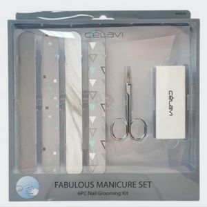 Womens Manicure Set  Nailcare  Nail File Boards  Cuticle Scissors  Buffer  NEW